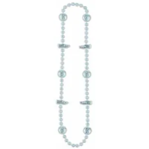 36" Silver Soccer Ball Beads 1/Card