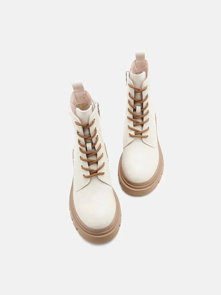 Aaira Quilted Lace Up Boots