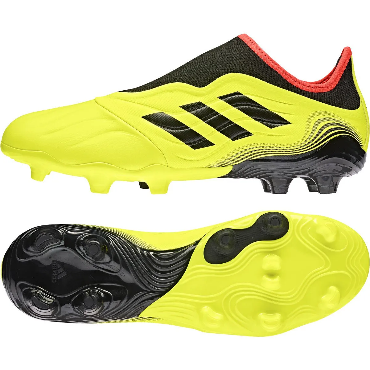 adidas Copa Sense.3 Laceless FG - Solar Yellow/Black/Solar Red