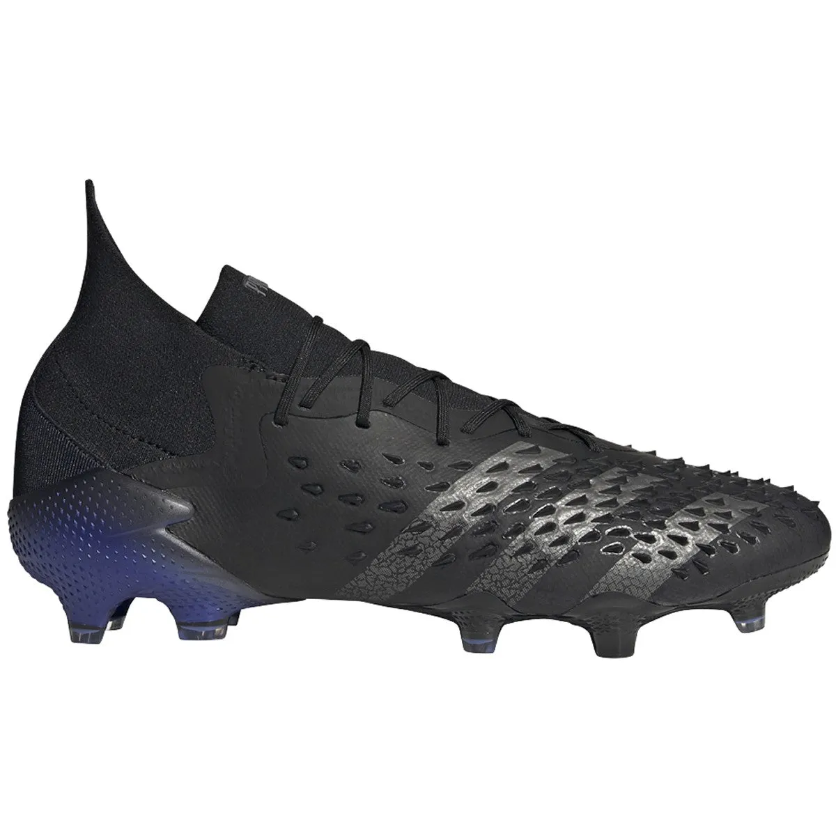 adidas Predator Freak.1 FG Soccer Cleats FY6257 Black/Iron Met/Sonic Ink