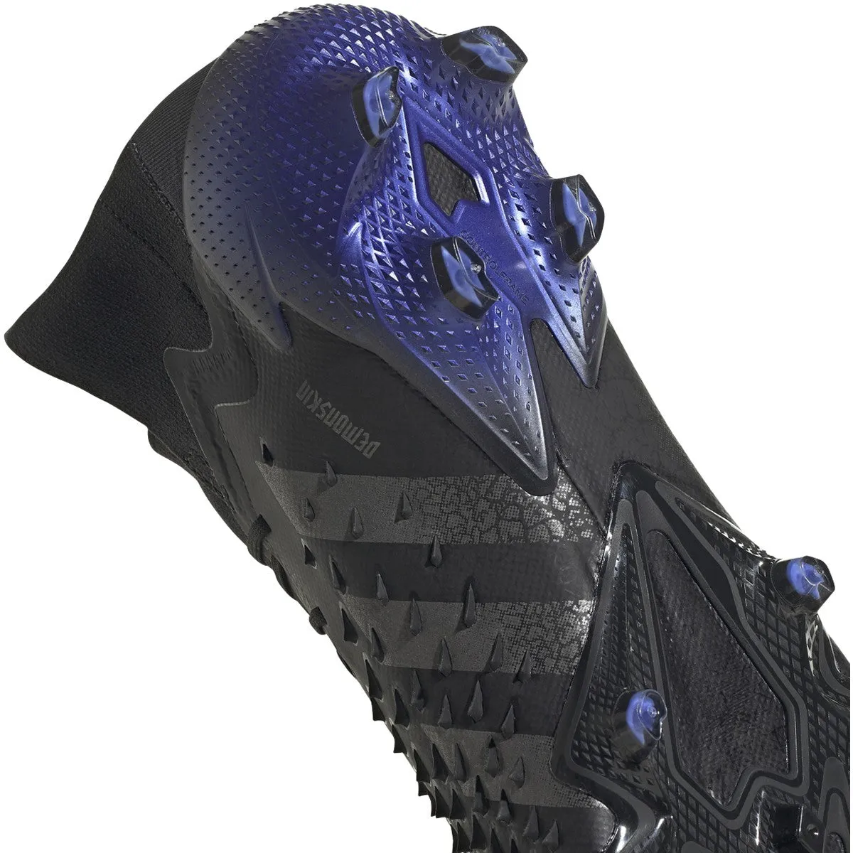 adidas Predator Freak.1 FG Soccer Cleats FY6257 Black/Iron Met/Sonic Ink