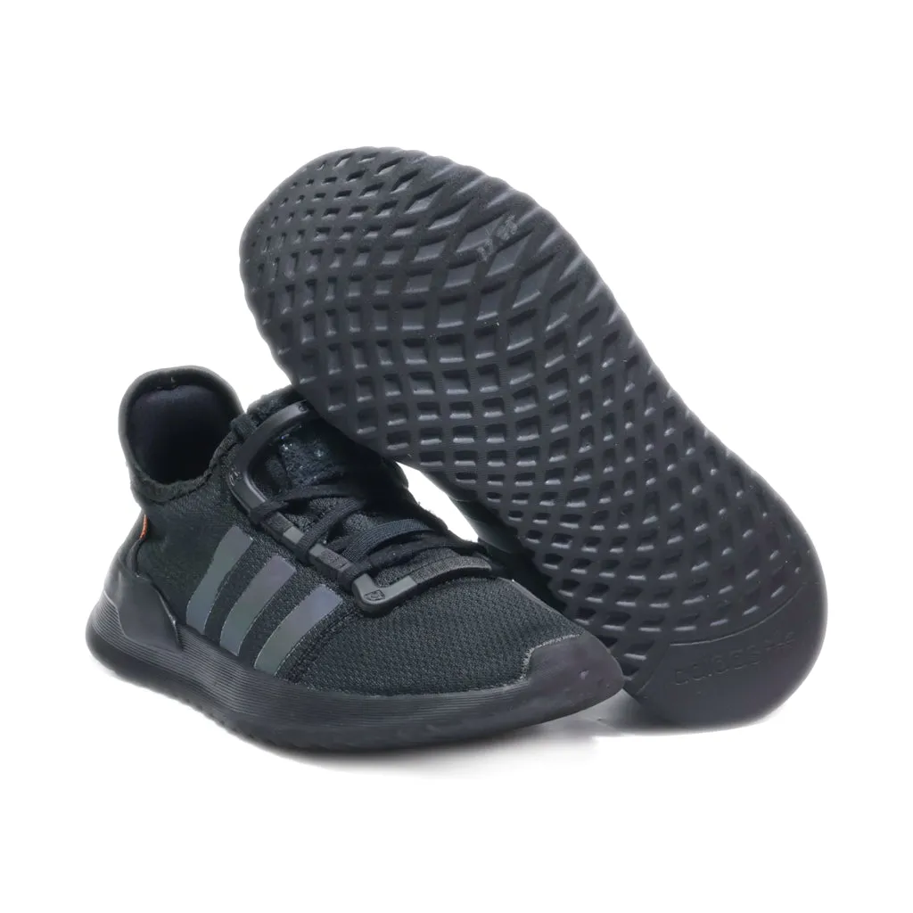 Adidas U Path Running Sport Shoes Fabric Black Colour For Kids
