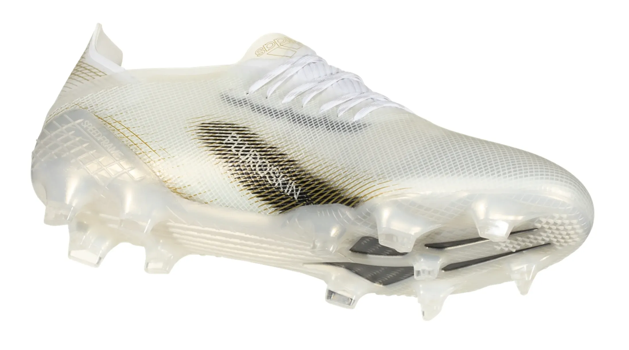 adidas X Ghosted.1 FG - White-MetallicGold-Black
