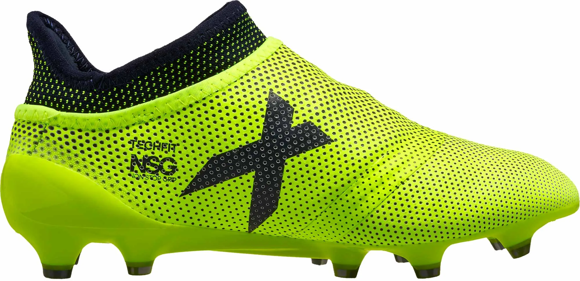 Adidas Youth X 17  FG Soccer Cleat - Solar Yellow/Core Black