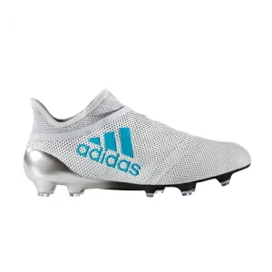 Adidas Youth X 17  FG Soccer Cleat - White/Energy Blue