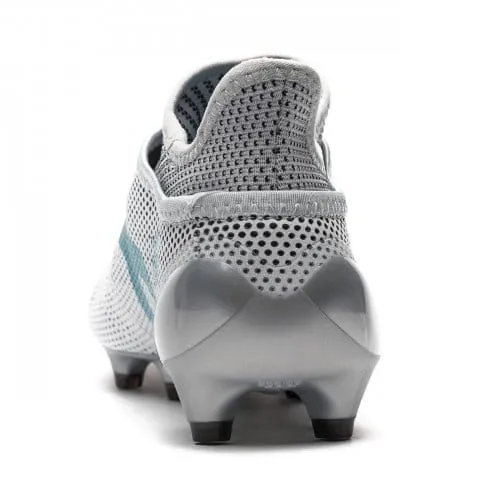 Adidas Youth X 17  FG Soccer Cleat - White/Energy Blue