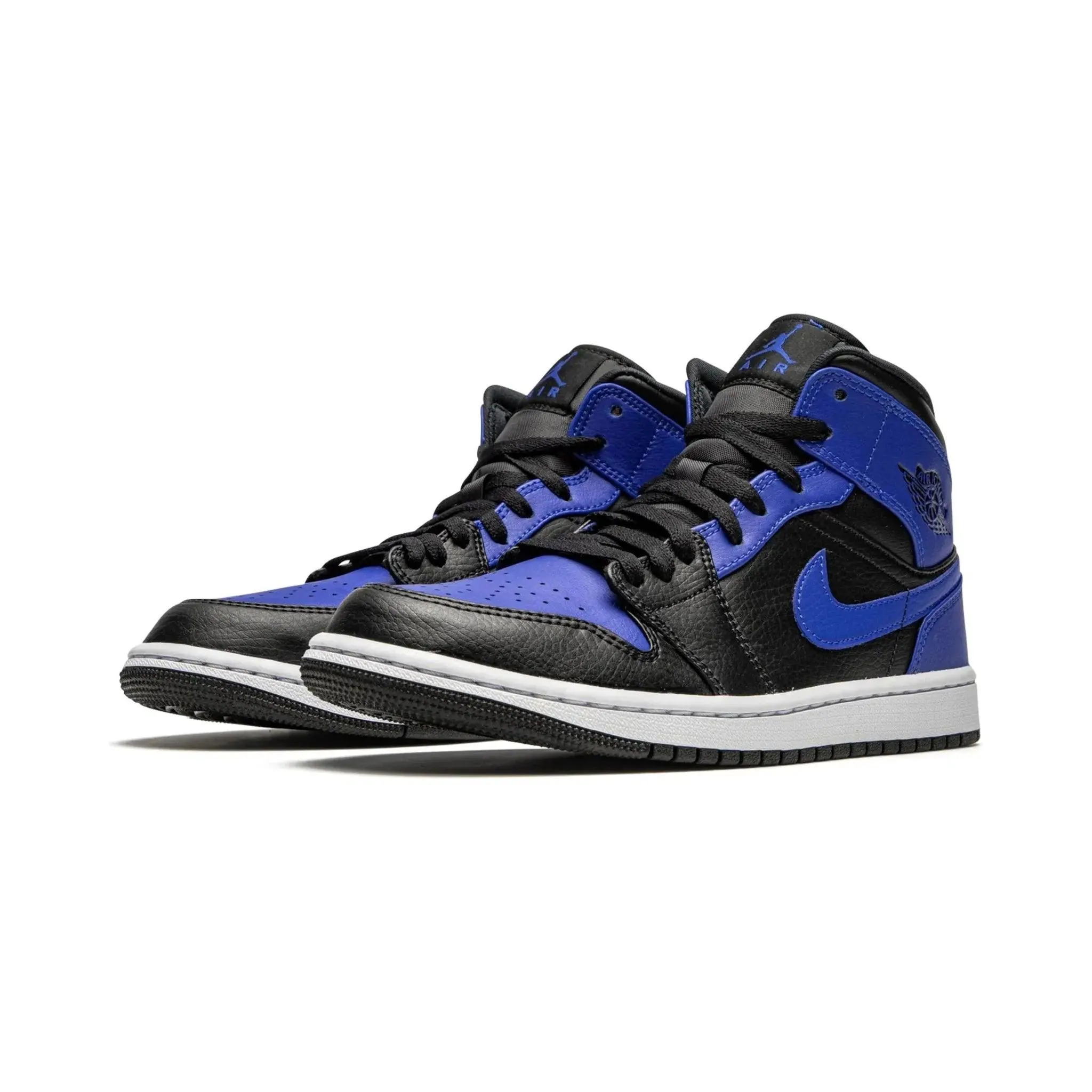 Air Jordan 1 Mid "Hyper Royal Tumbled Leather"