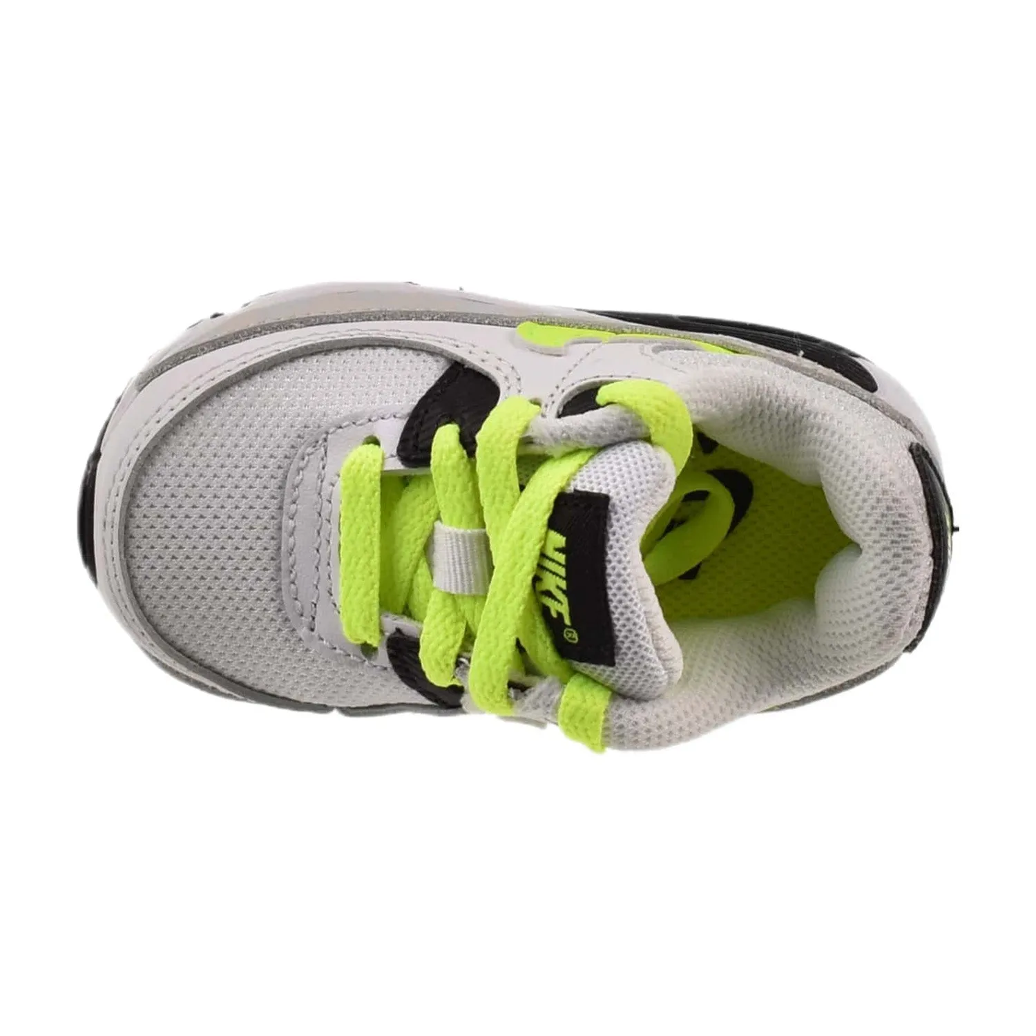 Air Max 90 (TD) Toddler Shoes "Reflective Logo" White-Volt