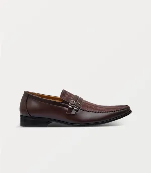 BM5064-BURGUNDY-Men Slip On