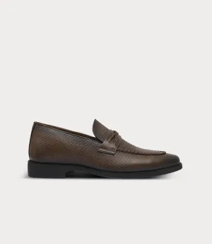 BM6777-BROWN-Men Formal Slip On