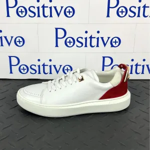Buscemi Women's Uno Sport White/Ramino Leather Sneakers