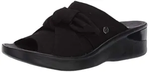 BZees Womens Smile Black Slingbacks 8.5 M