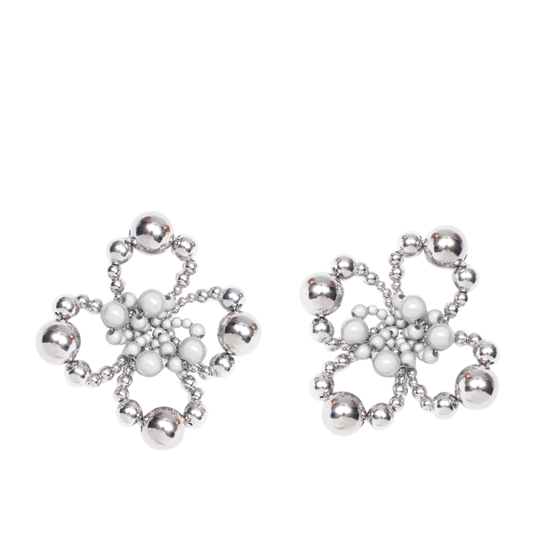 Candy Earrings — Silver / Reflective Grey