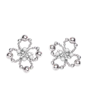 Candy Earrings — Silver / Reflective Grey