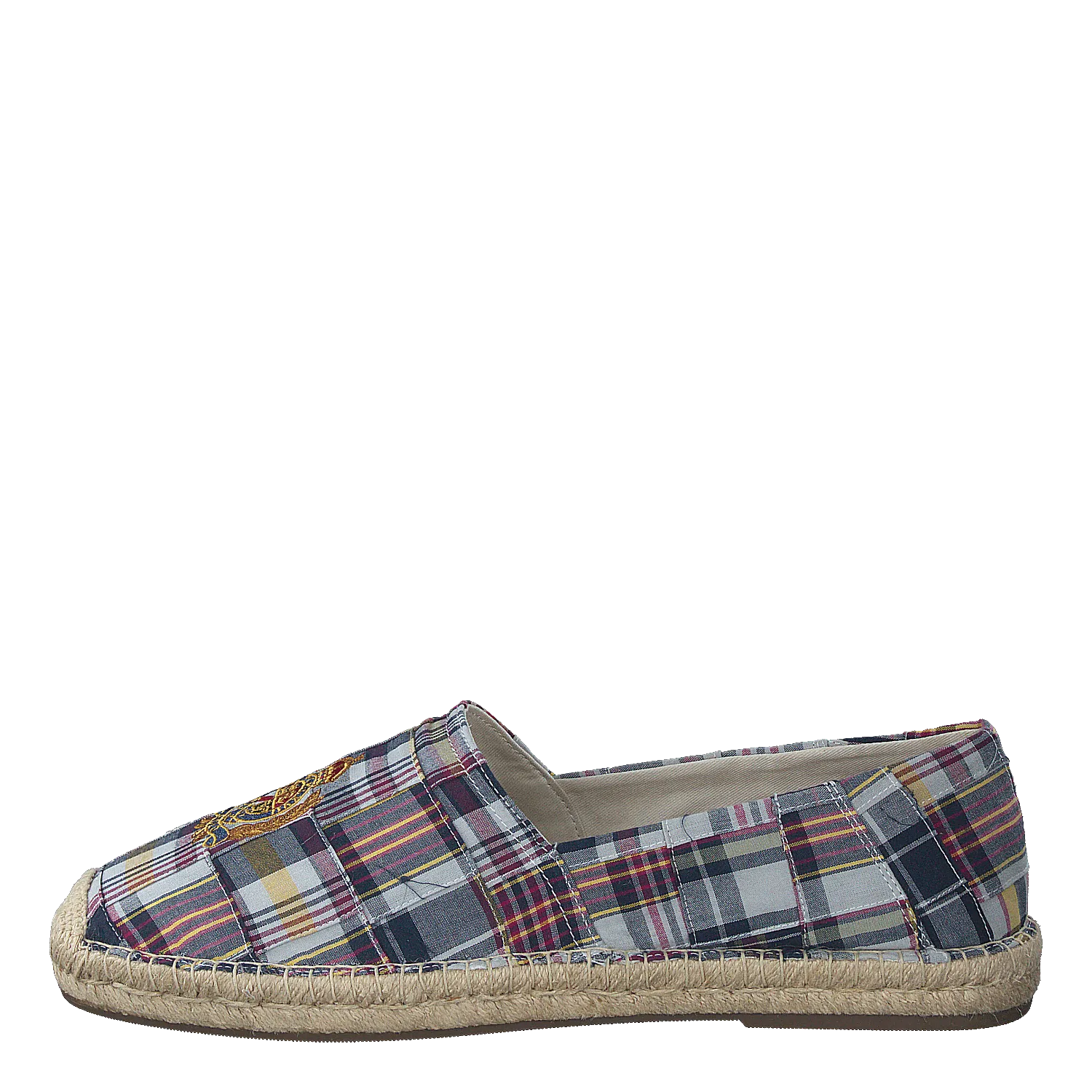 Cevio Crest Madras Espadrille Blue Multi
