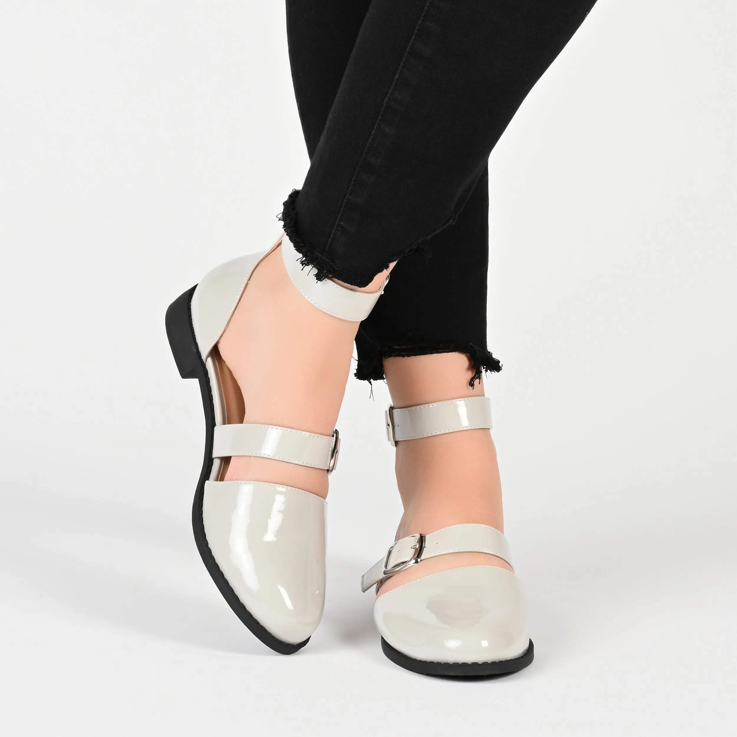 CONSTANCE MARY JANE LOAFER FLATS IN WIDE