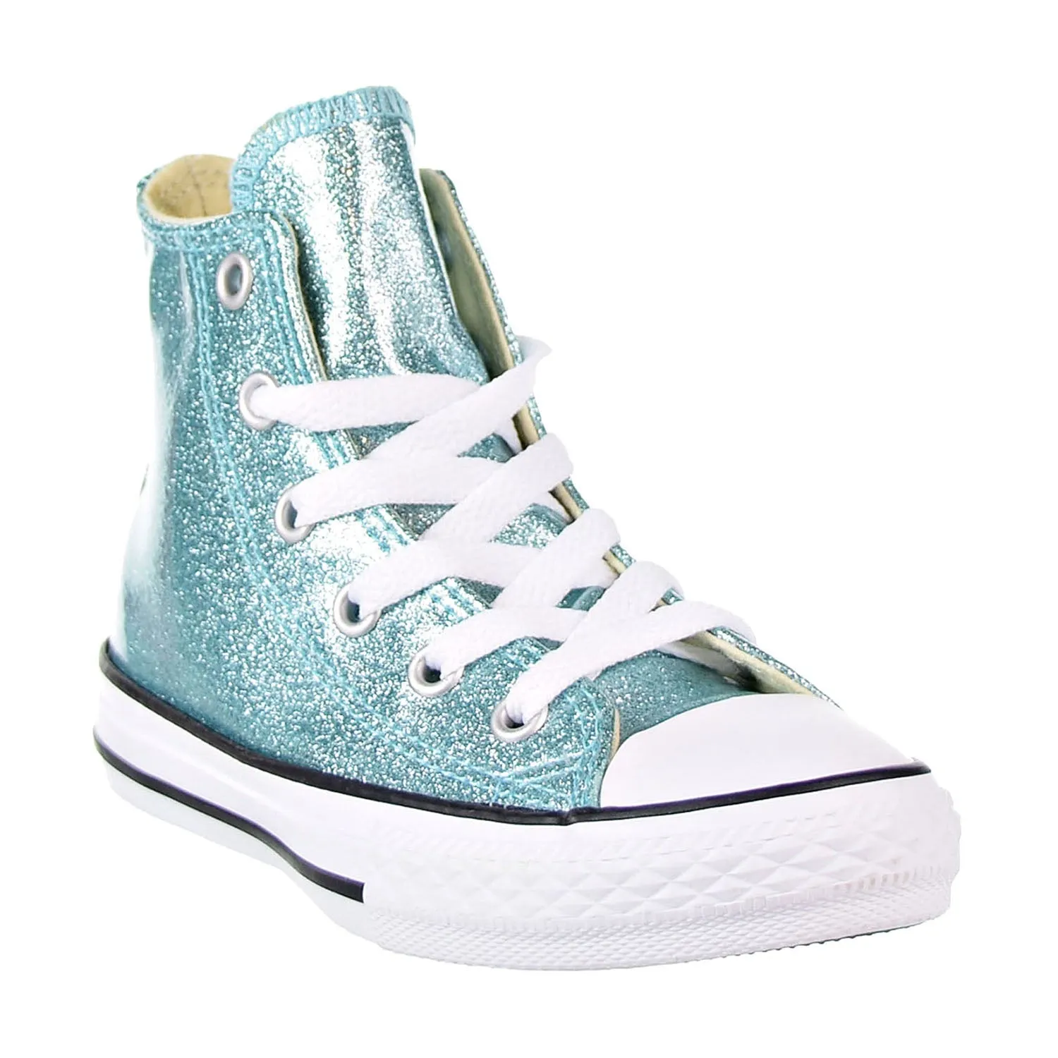 Converse Chuck Taylor All Star Hi Little Kid's Shoes Bleached Aqua/White