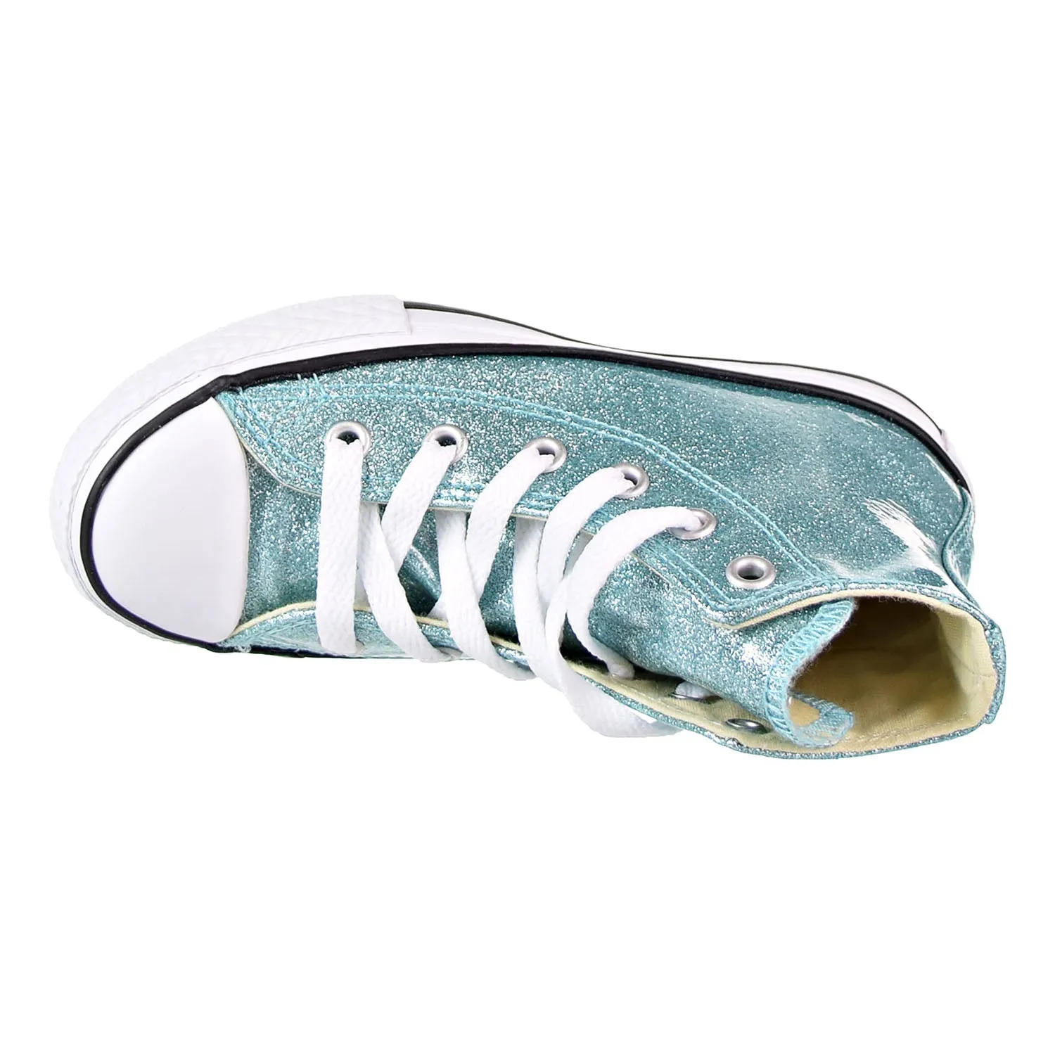 Converse Chuck Taylor All Star Hi Little Kid's Shoes Bleached Aqua/White