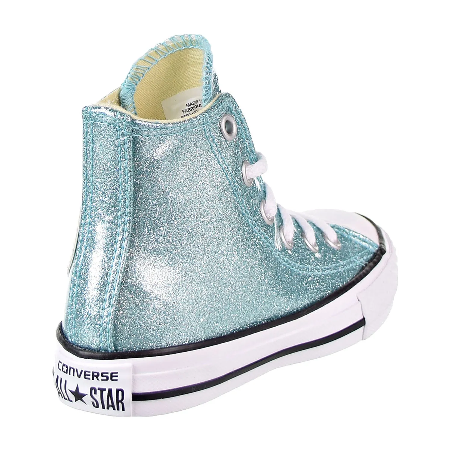 Converse Chuck Taylor All Star Hi Little Kid's Shoes Bleached Aqua/White