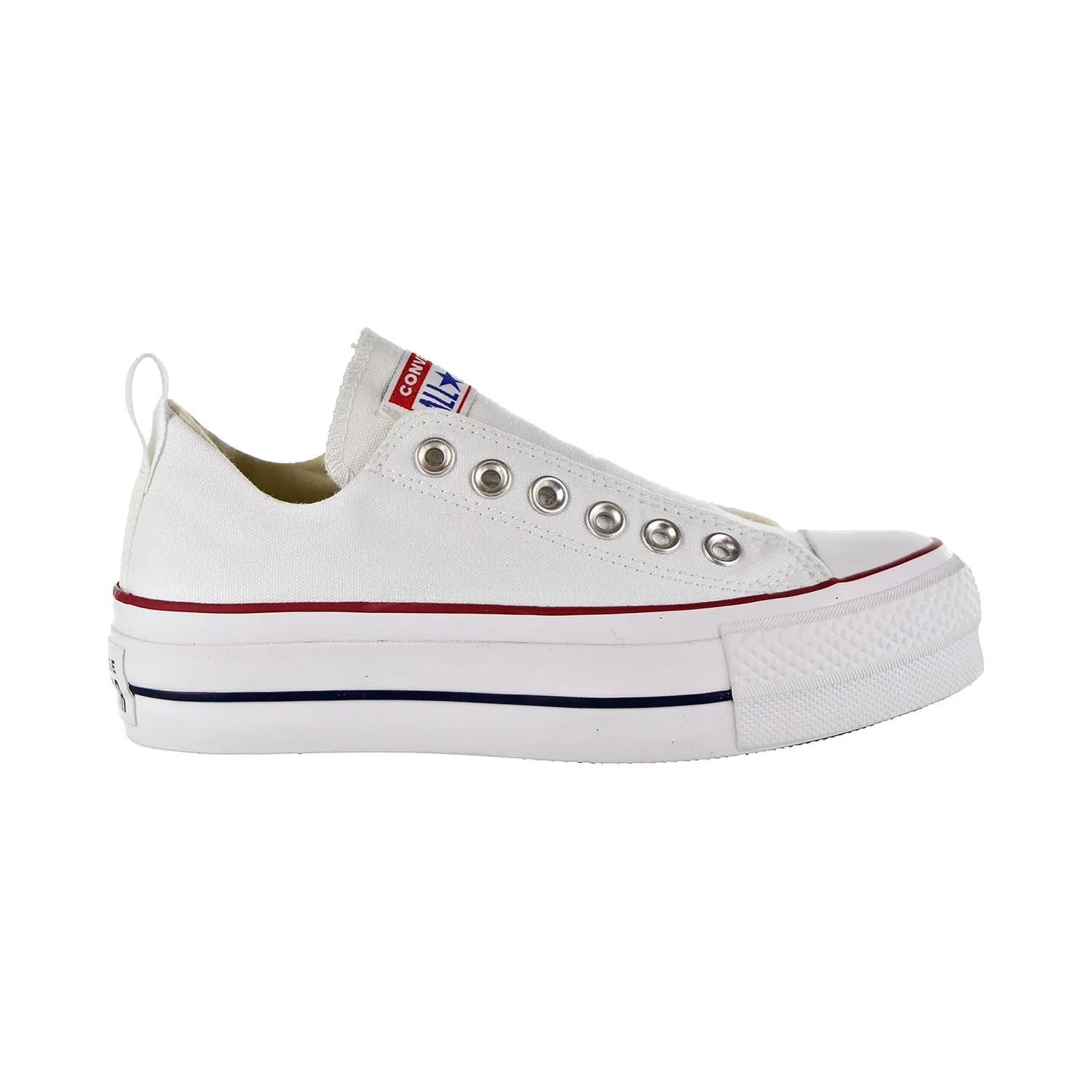 Converse Chuck Taylor All Star Lift Fashion Ox Slip On Women's Shoes White/Red