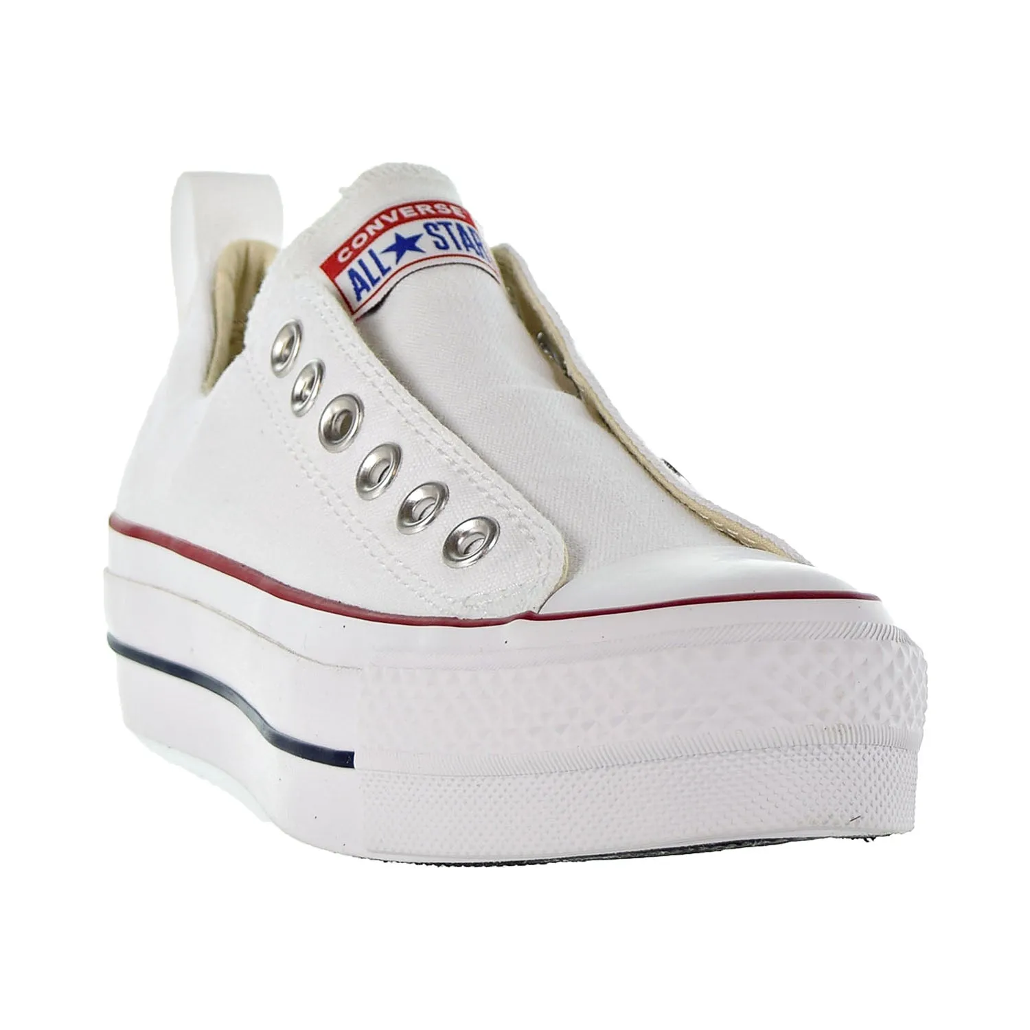 Converse Chuck Taylor All Star Lift Fashion Ox Slip On Women's Shoes White/Red