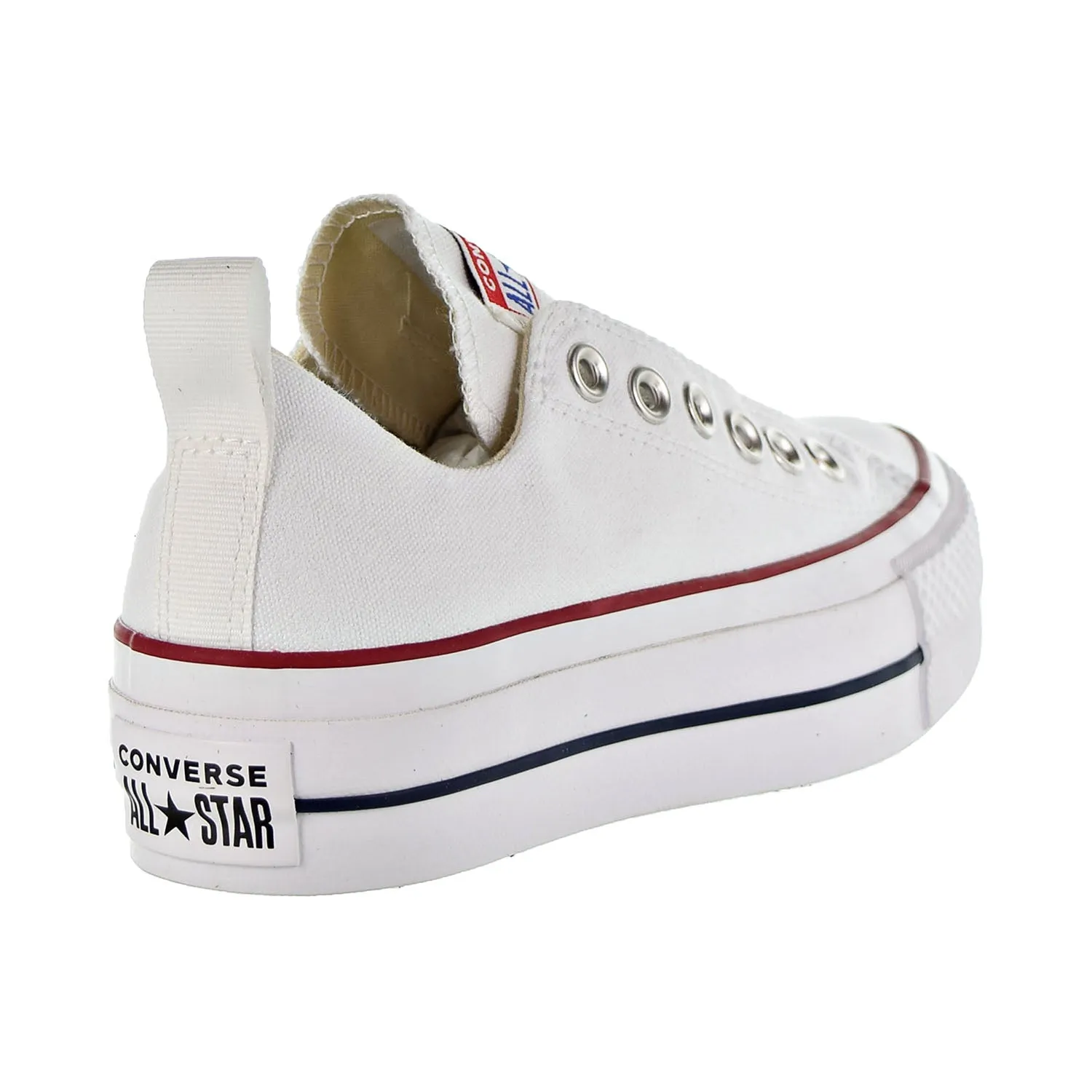 Converse Chuck Taylor All Star Lift Fashion Ox Slip On Women's Shoes White/Red