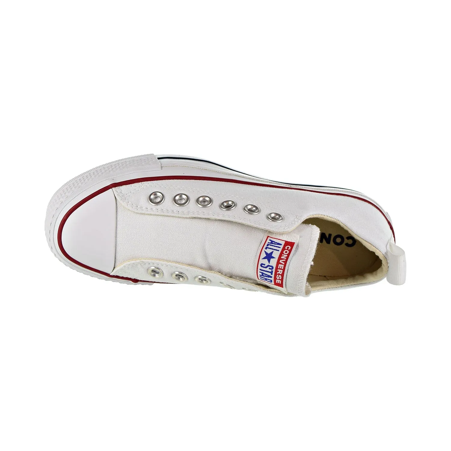 Converse Chuck Taylor All Star Lift Fashion Ox Slip On Women's Shoes White/Red