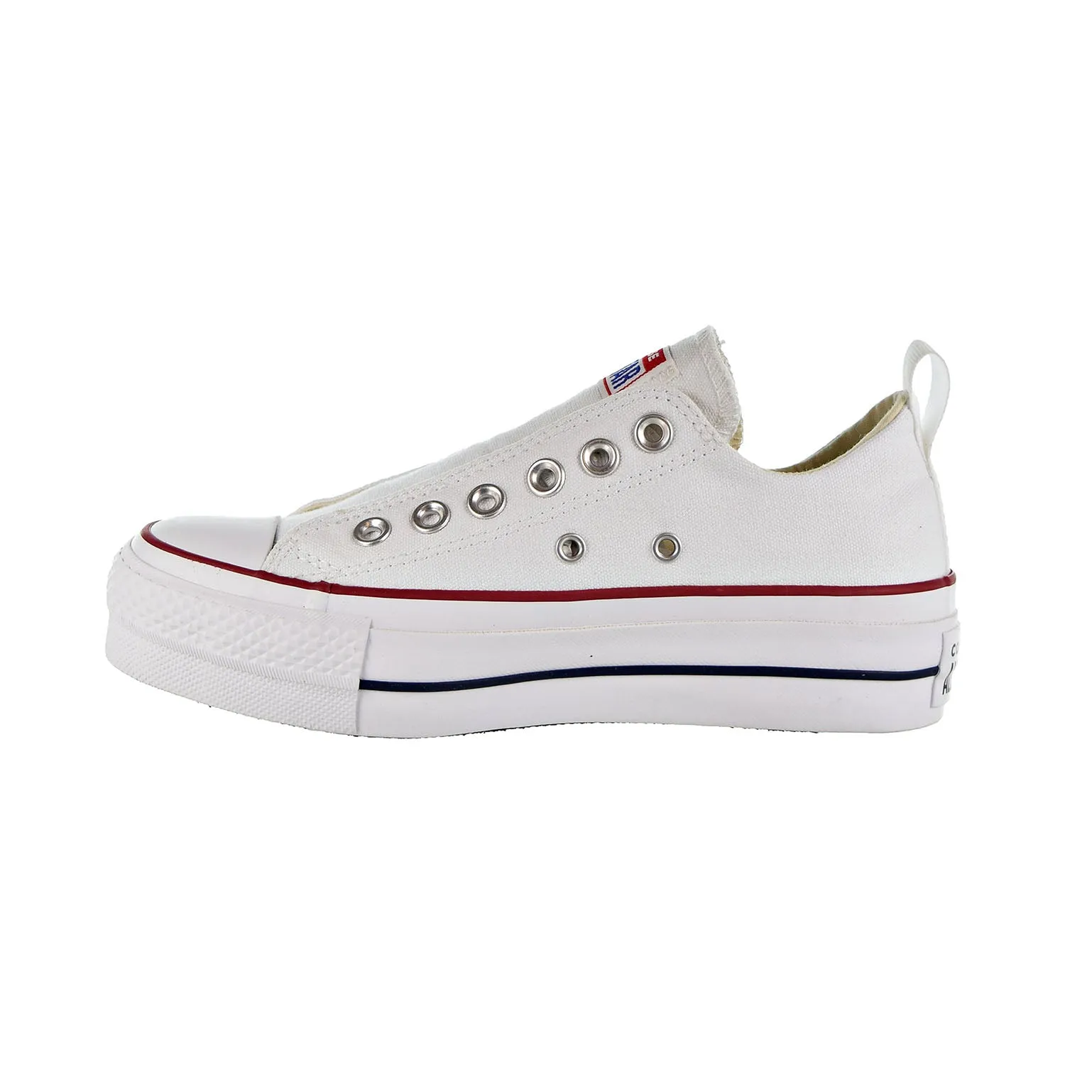 Converse Chuck Taylor All Star Lift Fashion Ox Slip On Women's Shoes White/Red