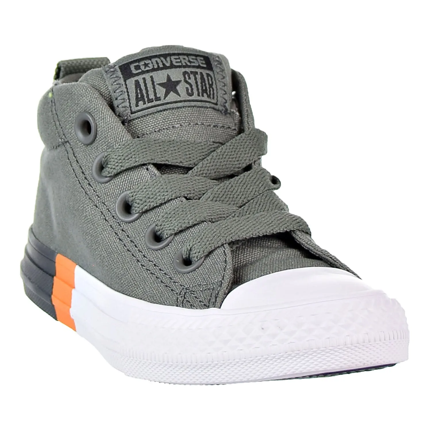 Converse Chuck Taylor All Star Street Mid Kid's Shoes River Rock-Black