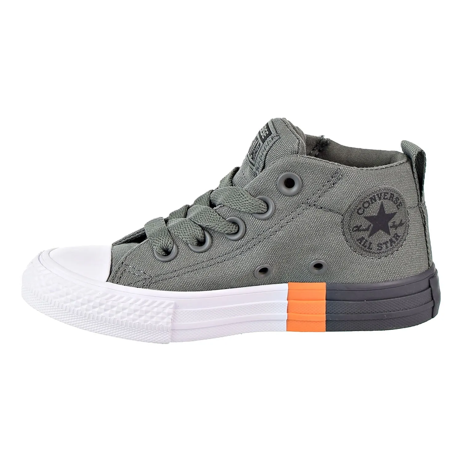 Converse Chuck Taylor All Star Street Mid Kid's Shoes River Rock-Black