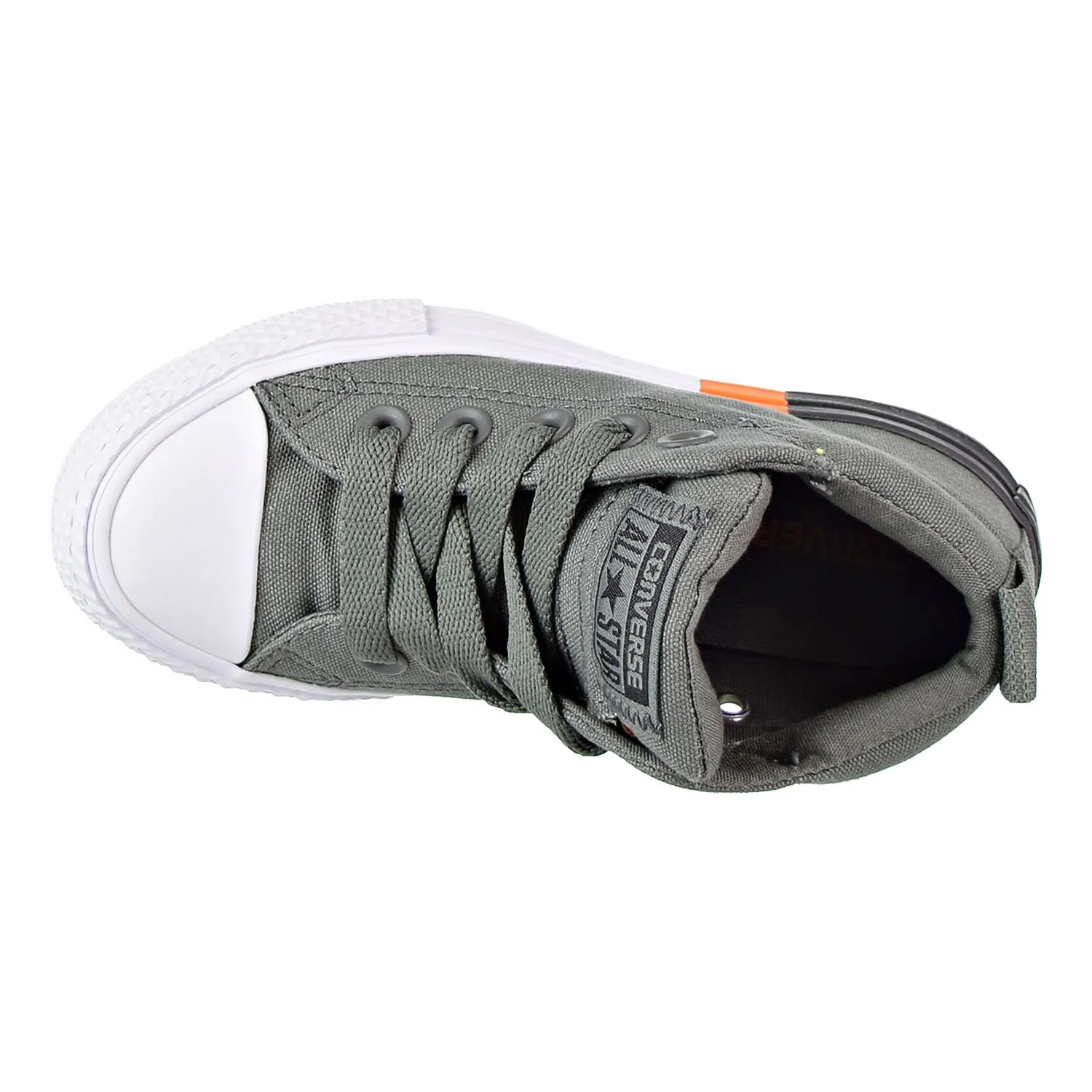 Converse Chuck Taylor All Star Street Mid Kid's Shoes River Rock-Black