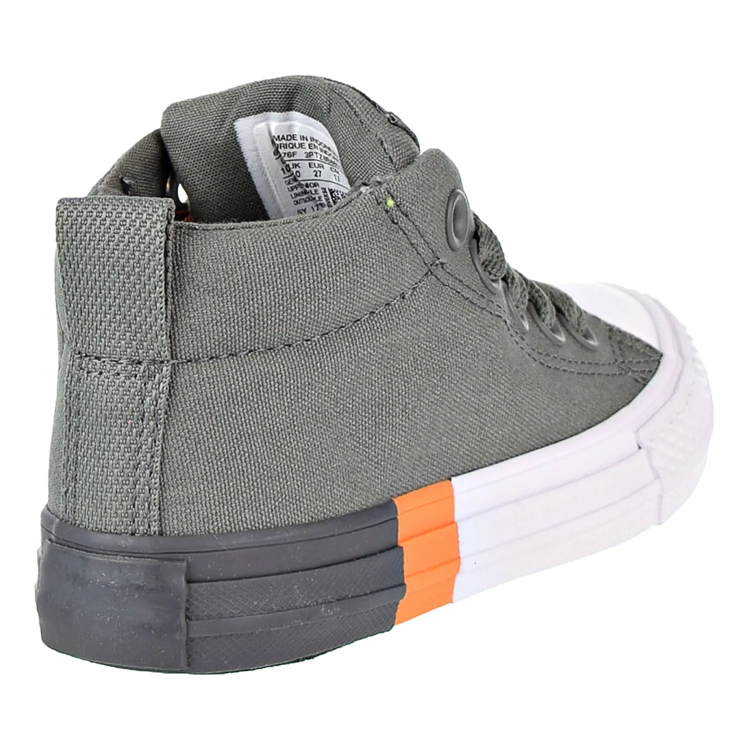 Converse Chuck Taylor All Star Street Mid Kid's Shoes River Rock-Black