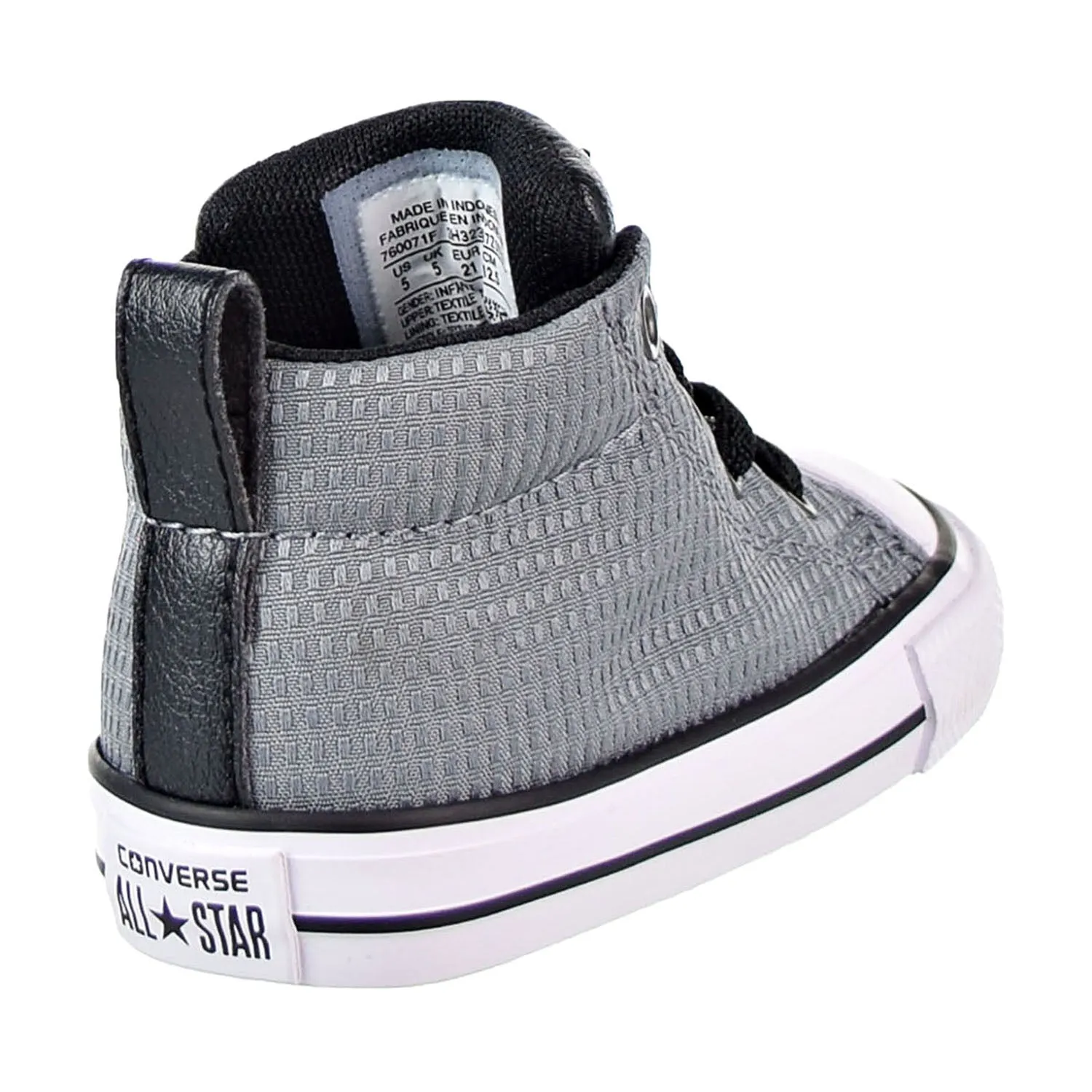 Converse Chuck Taylor All Star Street Mid Toddler's Shoes  Grey/Black/White