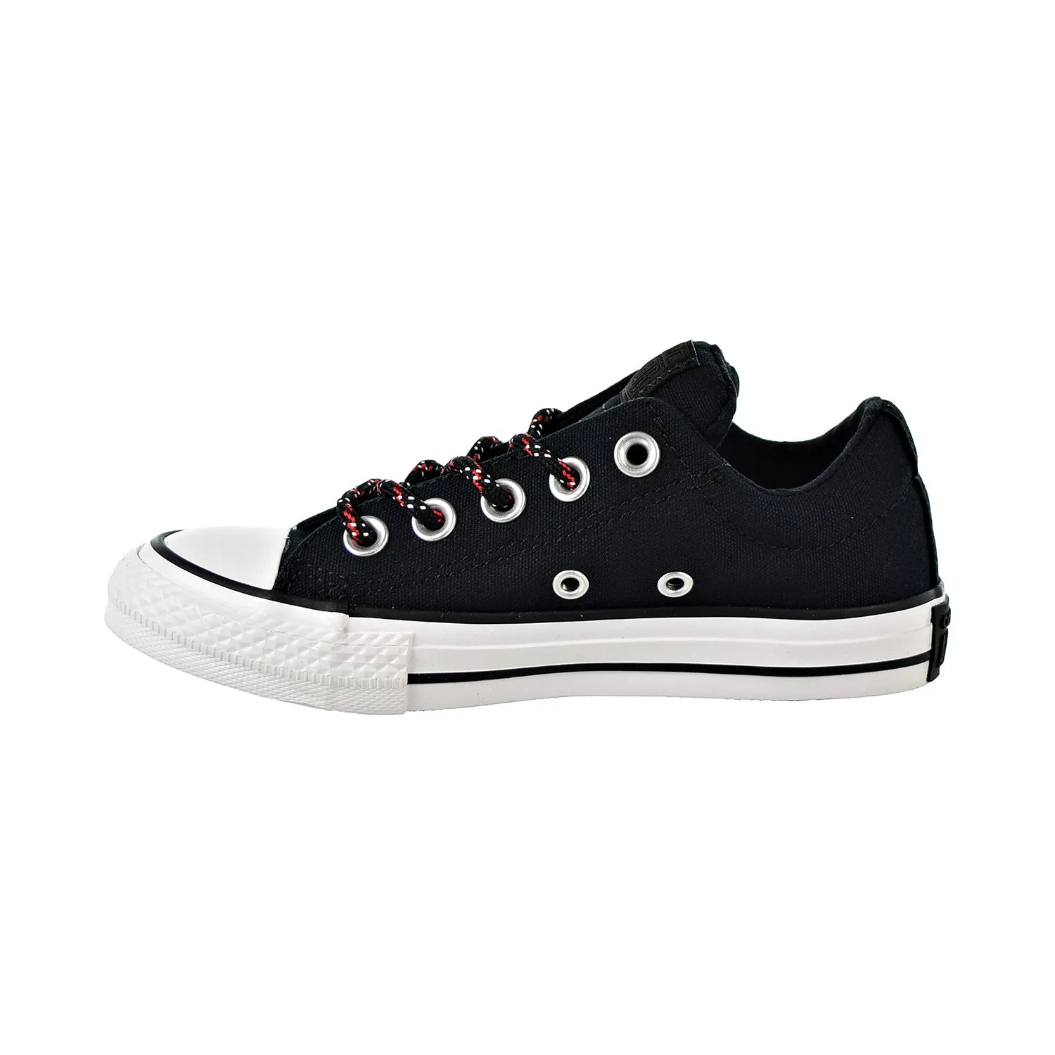 Converse Chuck Taylor All Star Street Slip Kids Shoes Black/Enamel Red/White