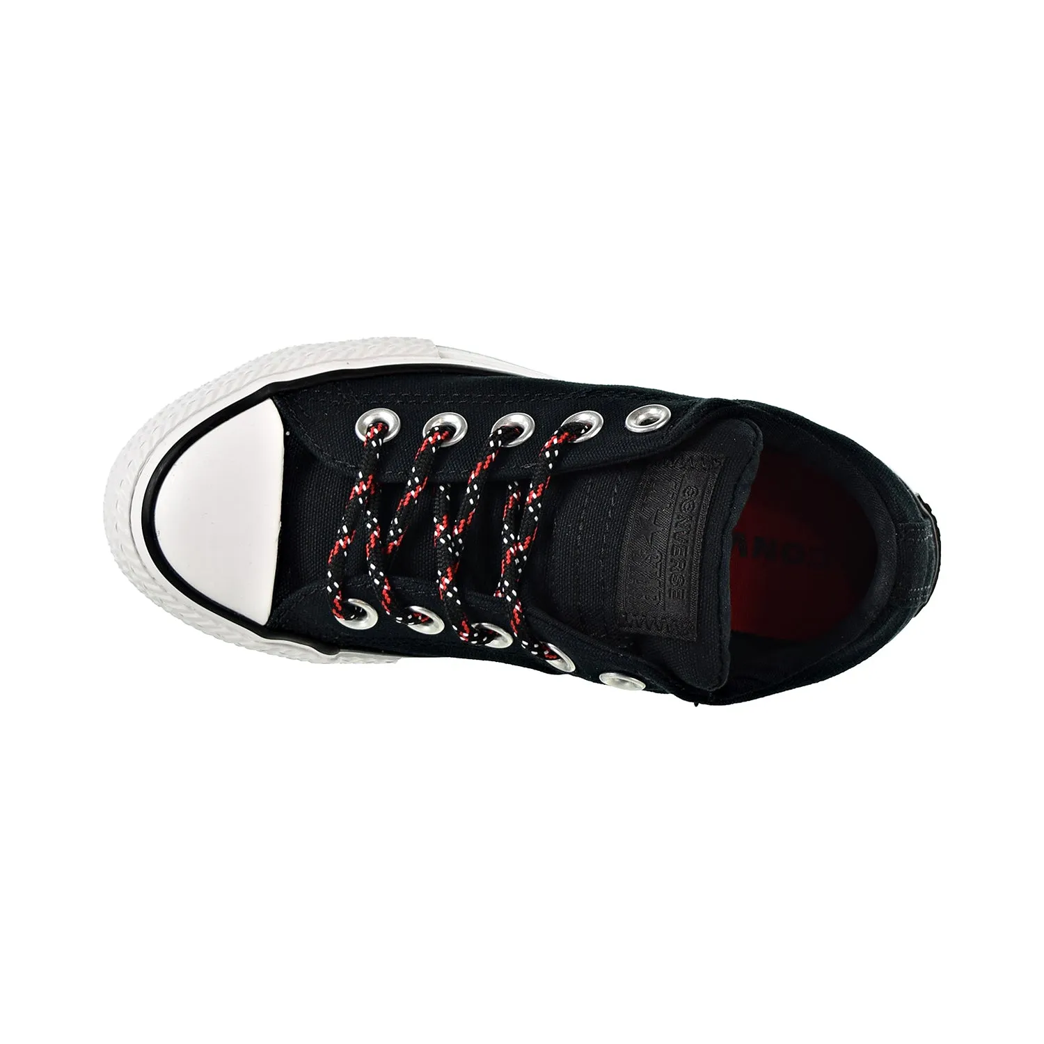 Converse Chuck Taylor All Star Street Slip Kids Shoes Black/Enamel Red/White