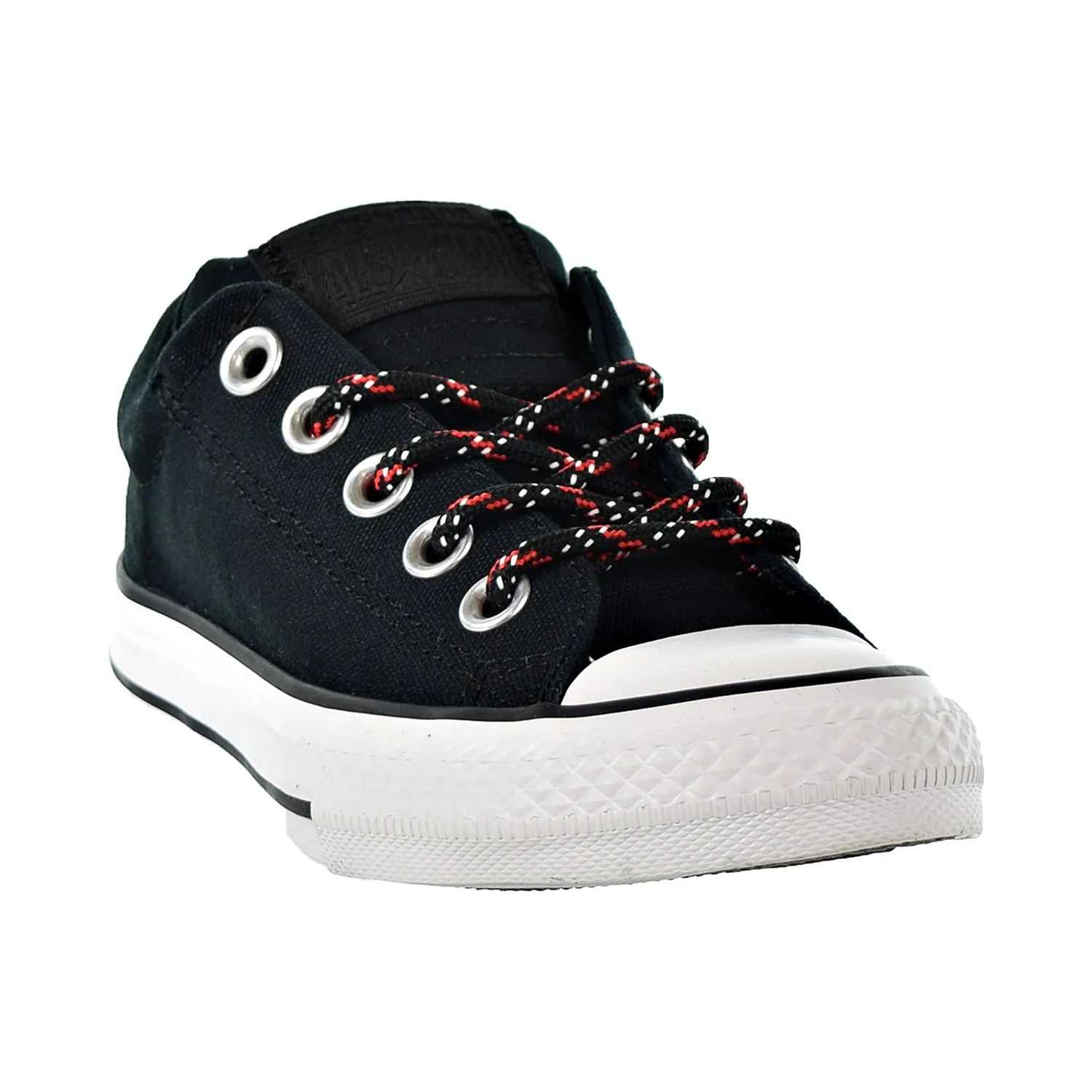 Converse Chuck Taylor All Star Street Slip Kids Shoes Black/Enamel Red/White