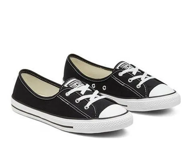 Converse Chuck Taylor Womens Canvas Ballet Lace - (547162/566775)- BLW - R1L8