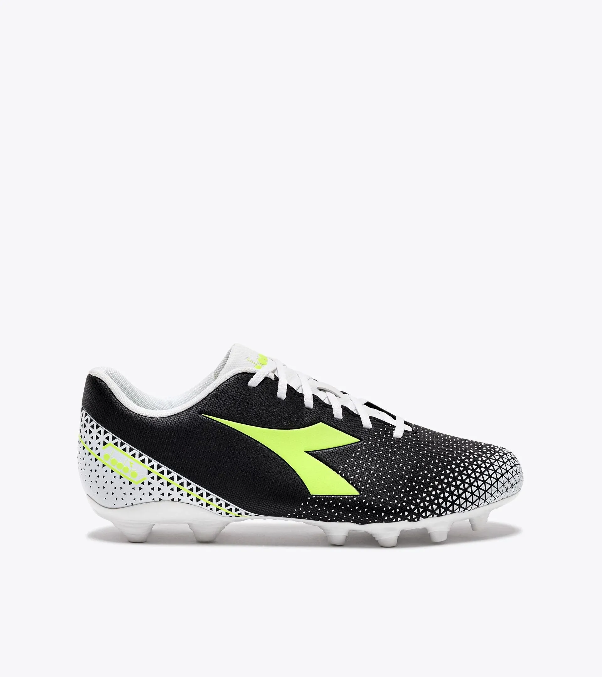Diadora Pichichi 6 MG14 Adult Soccer Cleats - Black/Fluorescent