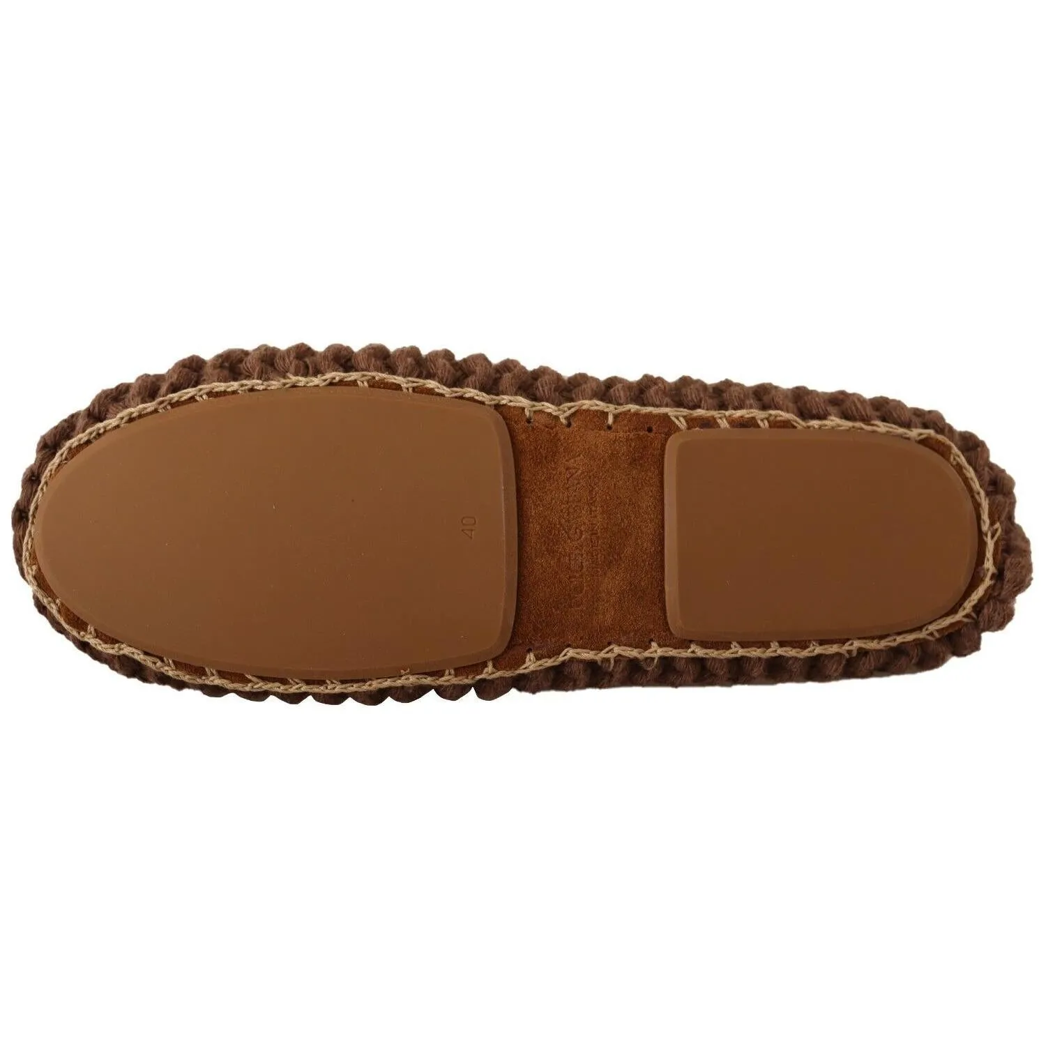 Dolce & Gabbana Elegant Wool Knit Ballerina Flats