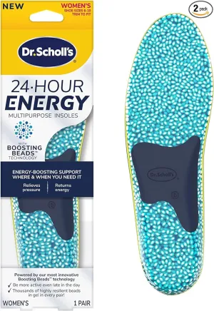 Dr. Scholl's® 24-Hour Energy Multipurpose Insoles, Returns Energy with Every Step, Relieves Foot Pressure & Tired Achy Feet, Memory Foam & Gel  1 Pair