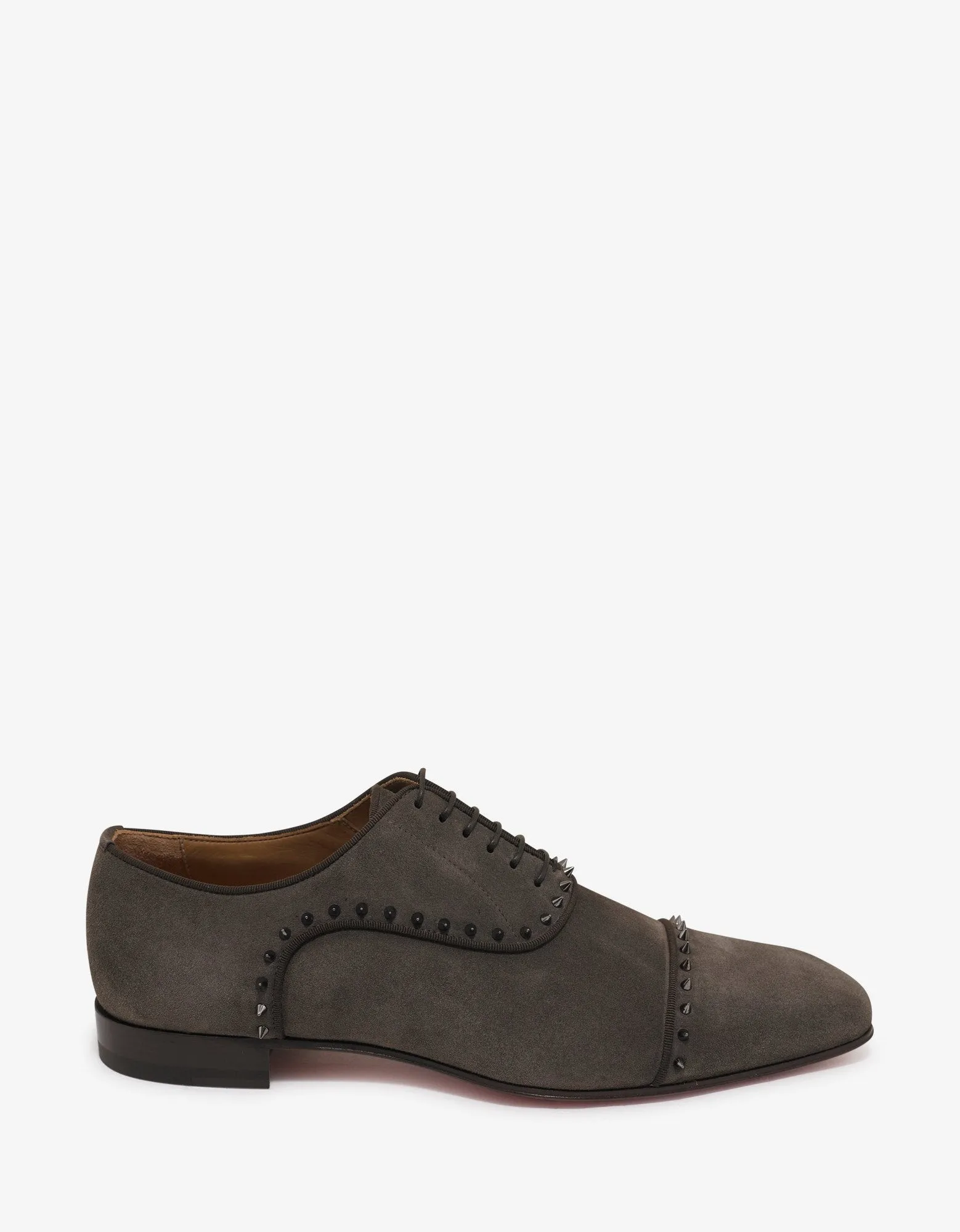 Eton Castor Grey Suede Leather Oxford Shoes