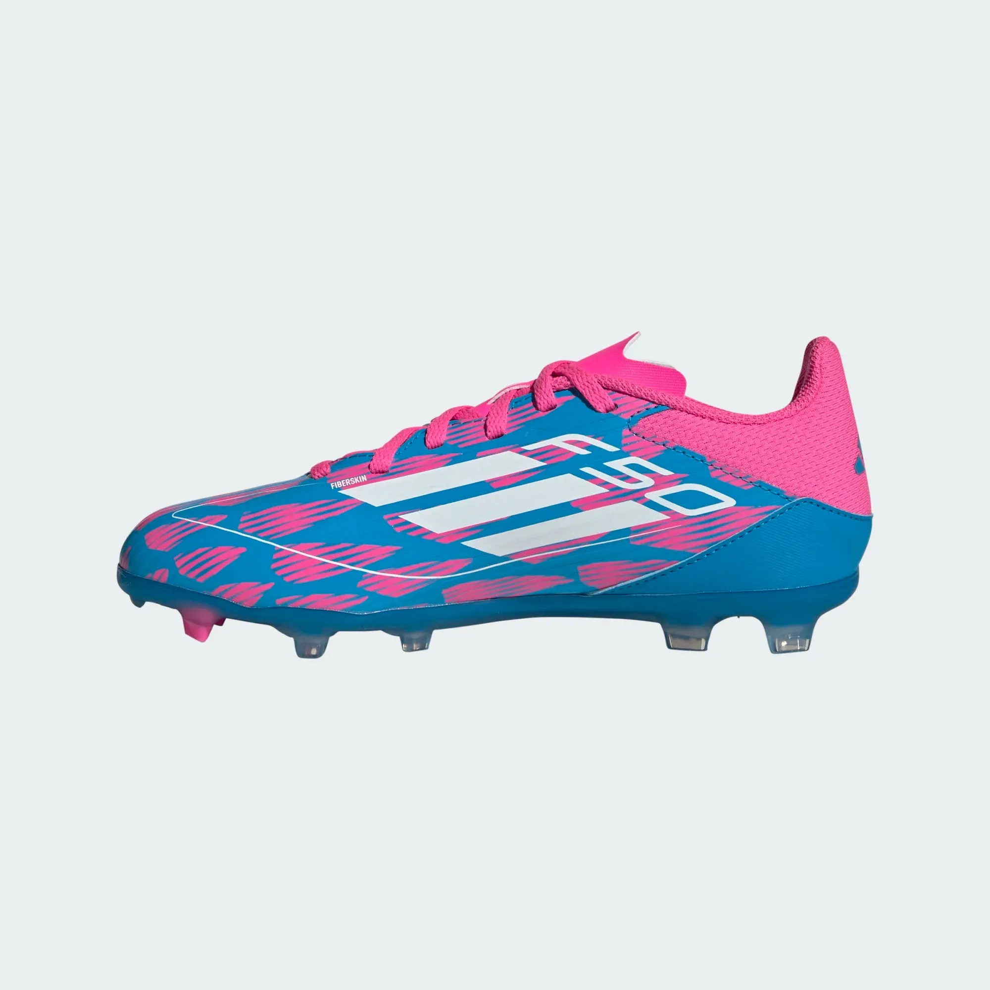 F50 LEAGUE FG/MG J SOLBLU/FTWWHT/SOPINK