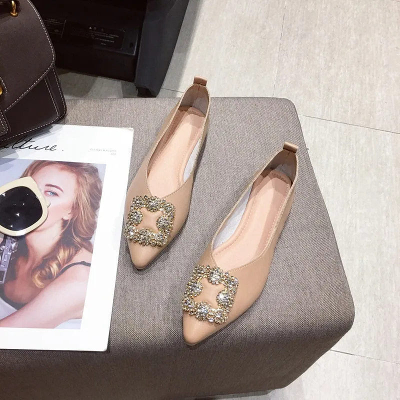 Fashion Flats for Women Boat Shoes Pointed toe Brand Ladies Flats High Quality Women Single Shoes Soft Comfortable A1927
