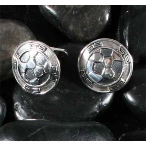 Handcrafted Peruvian Cufflinks – Inspired by Moche Inca Culture & Soccer Passion