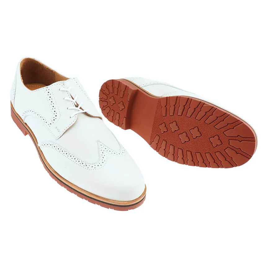 Haspel x T.B. Phelps Nubuck Wingtip - White