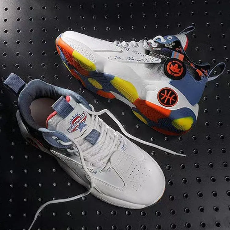 High-Performance Men’s Basketball Sneakers with Thick Non-Slip Soles and Breathable Design