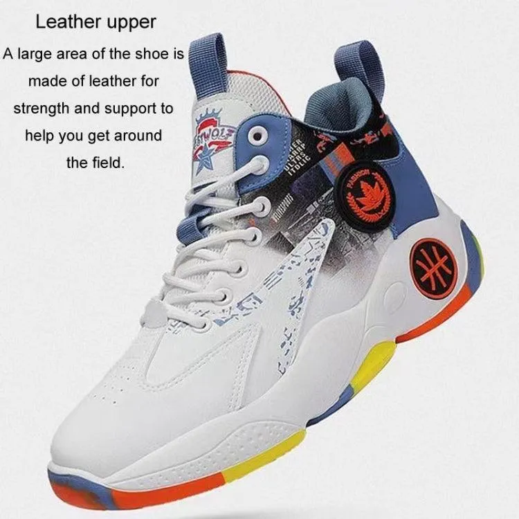 High-Performance Men’s Basketball Sneakers with Thick Non-Slip Soles and Breathable Design