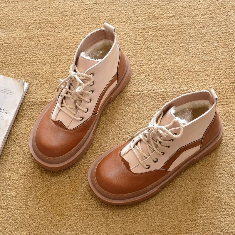 Hnzxzm Autumn Winter Shoes Women Snow Boots Thick Sole Fashion Brand Women Boots Elegant Ladies Ankle Boots Warm Cotton Shoes A4055