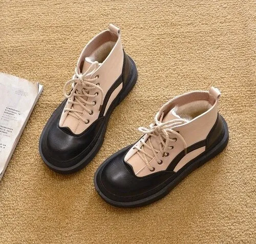 Hnzxzm Autumn Winter Shoes Women Snow Boots Thick Sole Fashion Brand Women Boots Elegant Ladies Ankle Boots Warm Cotton Shoes A4055
