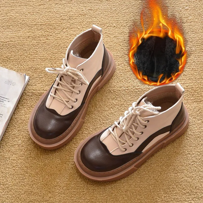 Hnzxzm Autumn Winter Shoes Women Snow Boots Thick Sole Fashion Brand Women Boots Elegant Ladies Ankle Boots Warm Cotton Shoes A4055